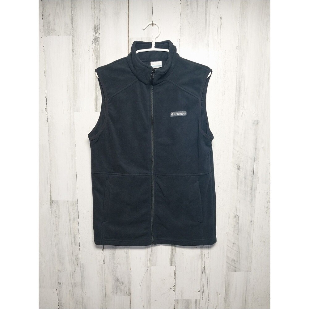 Columbia Men's Basin Trail Fleece Vest Size Small Black